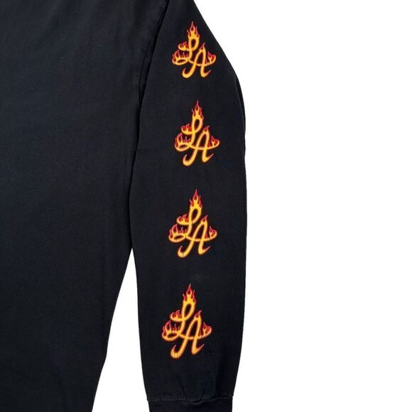 Hot Rod LA Flames Long Sleeve T-Shirt Size Large - Picture 2 of 6